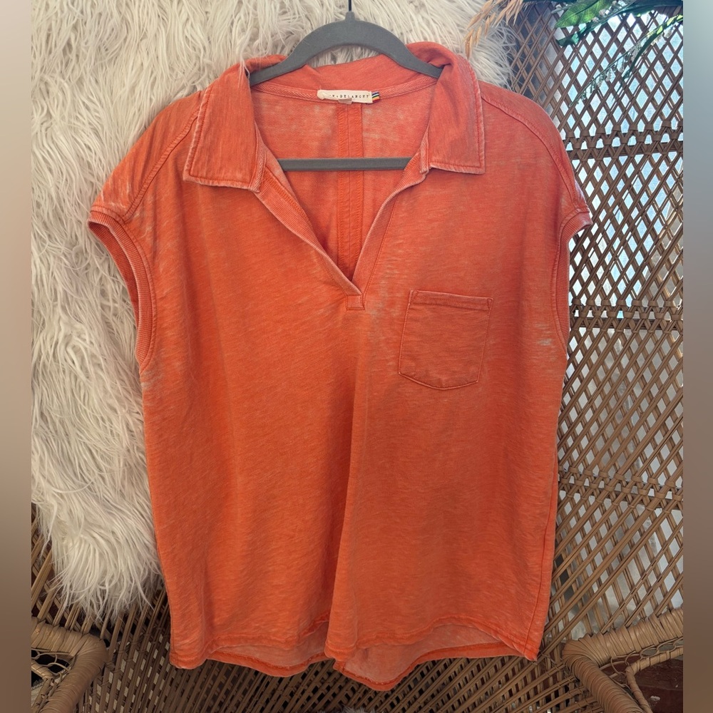 ☀️4 for $25☀️ Jane & Delancey Heathered Orange Top